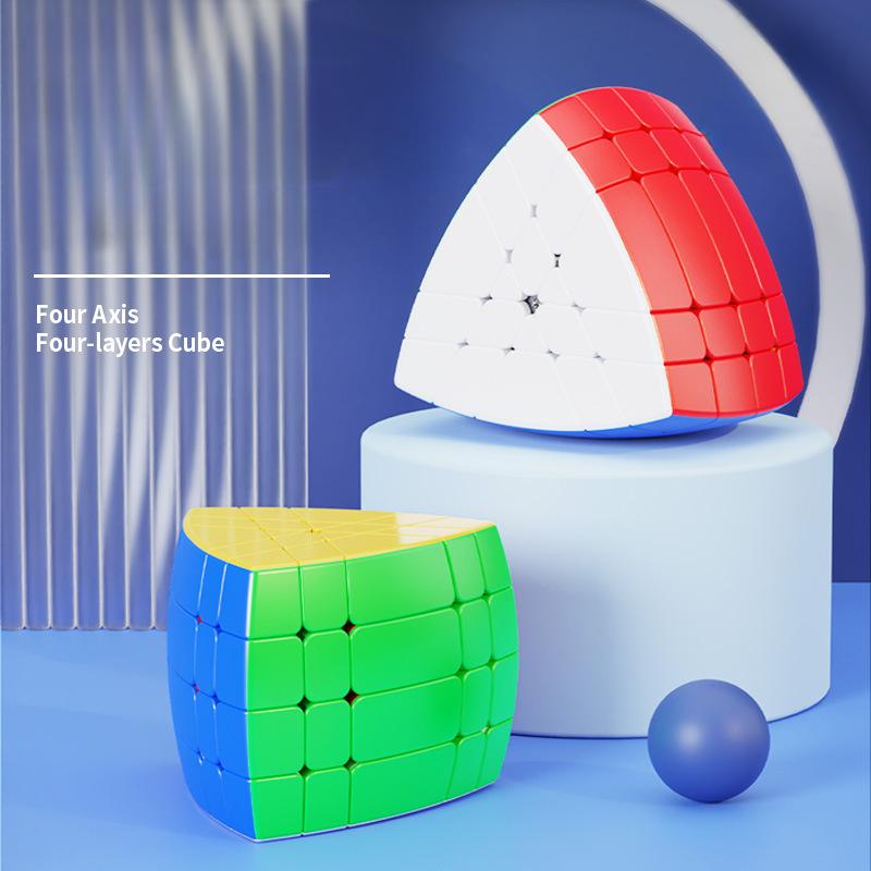 Five Axis 2 3 4 5 Layers Cube Magic Speed Cube Fidget Toys Five Axis 5-layer Pentahedron Cubo Magico Puzzle
