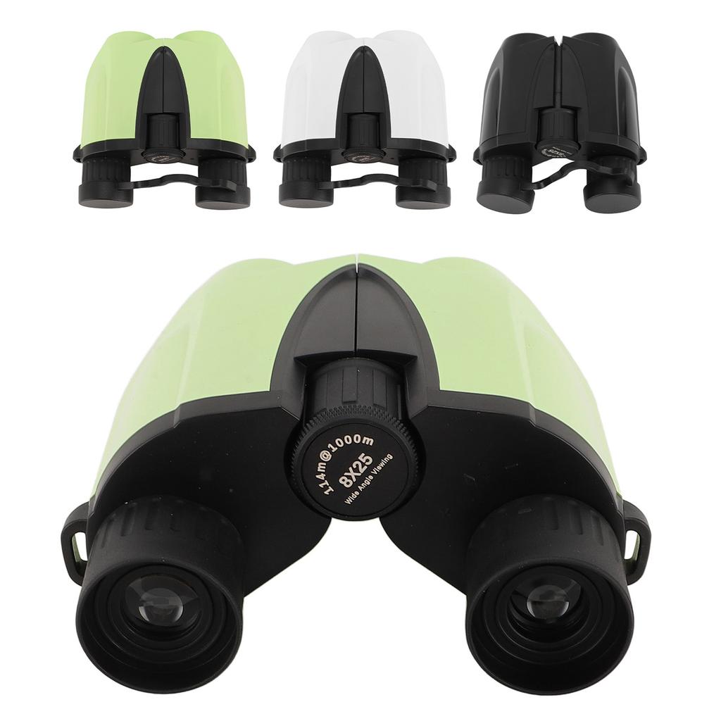8X25 бинокль с зеленой пленкой и окуляром 16 мм, складной компактный бинокль HD для концертов, театральных представлений