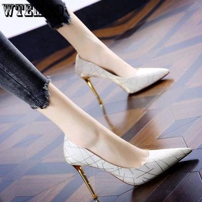 Европа и Соединенные Штаты Сексуальные Стразы Знаменитости Стиль Французские Туфли На Высоком Каблуке Женские Весна и Лето Заостренные Тонкие Туфли Для Банкета