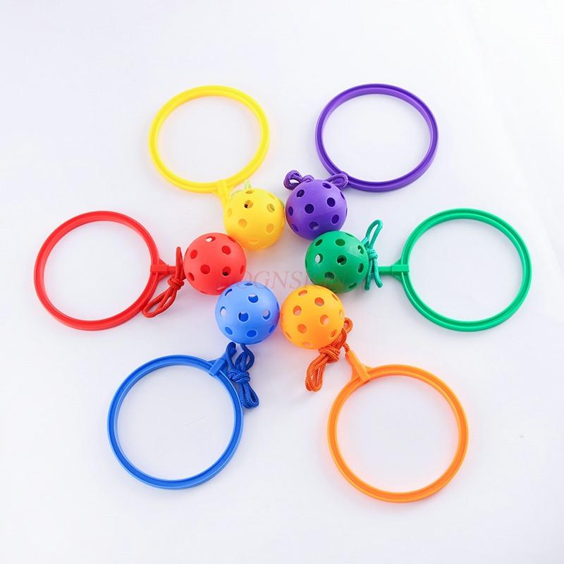 1Pcs Kick Throw Jump Ball Children'S Jump Ball Kindergarten Outdoor Jump Toys Single Leg Kick Throw Loop Loop Kick Jump Ball