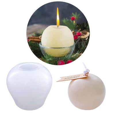 Форма для мусса в виде яблок, свечей, силиконовая форма, 3D-формы для мыла, шоколадные гипсовые украшения, рождественские вечеринки, подарок