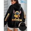 Couple Women's Stitch Women's Hoodies Hoody Sweatshirt Pullover Autumn Winter Oversized Coats Long Sleeves Tops
