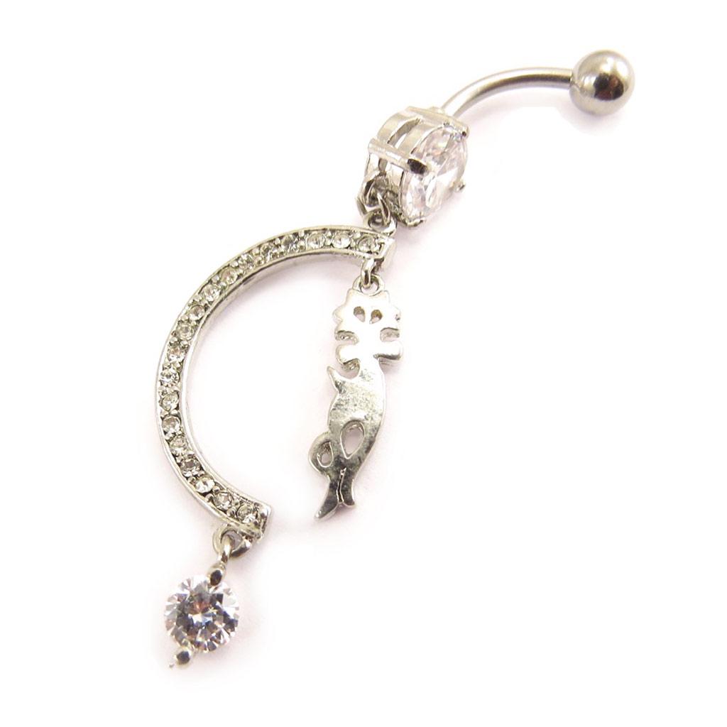 Les Trésors De Lily [C4240] - Пирсинг «Chat Cabaret», белый