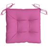 Chair Cushions 4 pcs Pink 50x50x7 cm Oxford Fabric