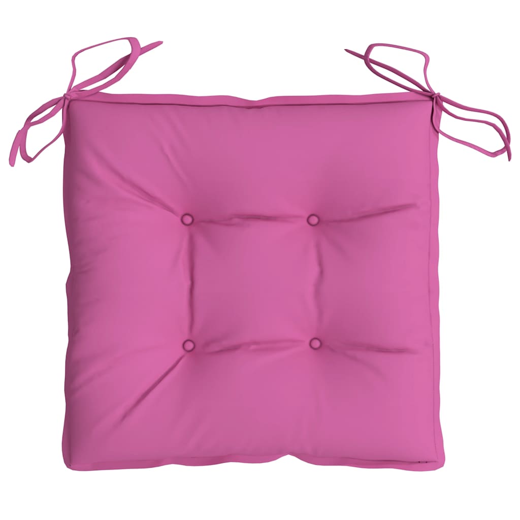Chair Cushions 4 pcs Pink 50x50x7 cm Oxford Fabric