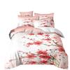 Floral Leaves Bedding Set Watercolor Flower Duvet Cover Flower Double quilt cover Single Twin Double Queen King For Women