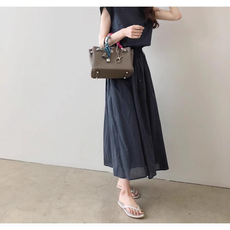 Большая юбка летнее платье свободного покроя из хлопка и льна большого размера