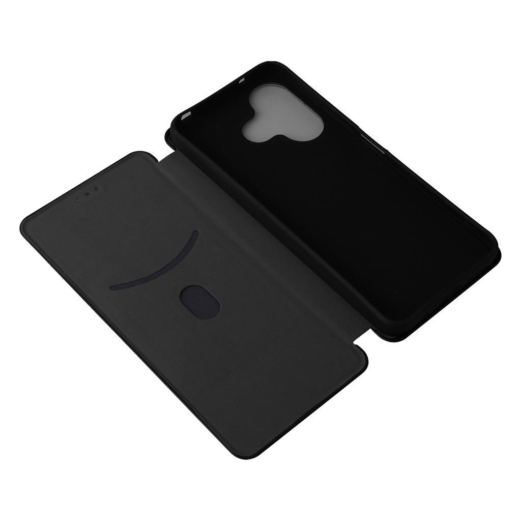 Для Xiaomi Redmi 13 5G/13 4G/Note 13R 5G Чехол для телефона Кожаная обложка-подставка с текстурой углеродного волокна