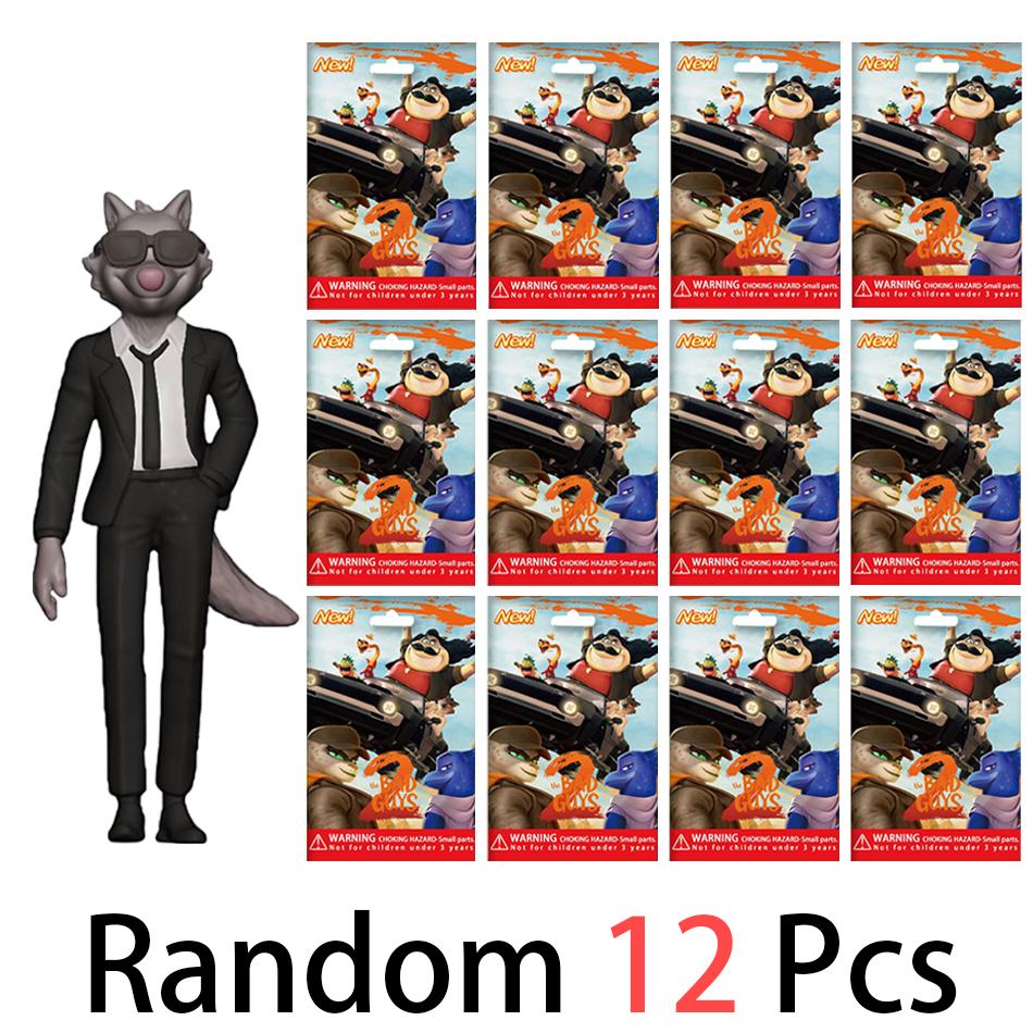 24Pcs Bag The Bad Guys Alliance Handmade Big Bad Wolf Greedy Snake  Cartoon Anime Peripheral Doll Gift