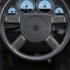 For Dodge Challenger LHD Carbon Fiber Steering Wheel Button Cover Trim  08-2010