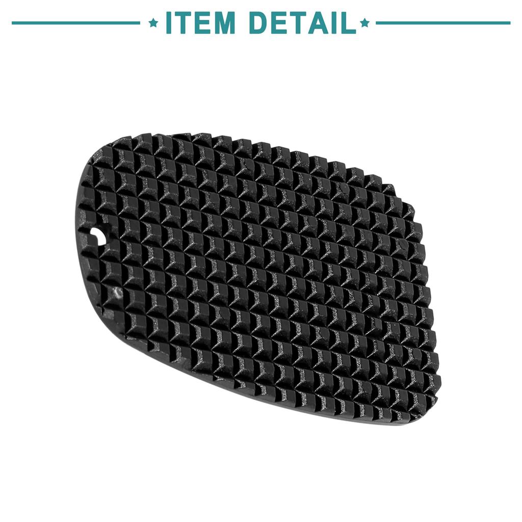 ACROPIX Motorcycle Kickstand Support Plate Pad Universal Black 2pcs