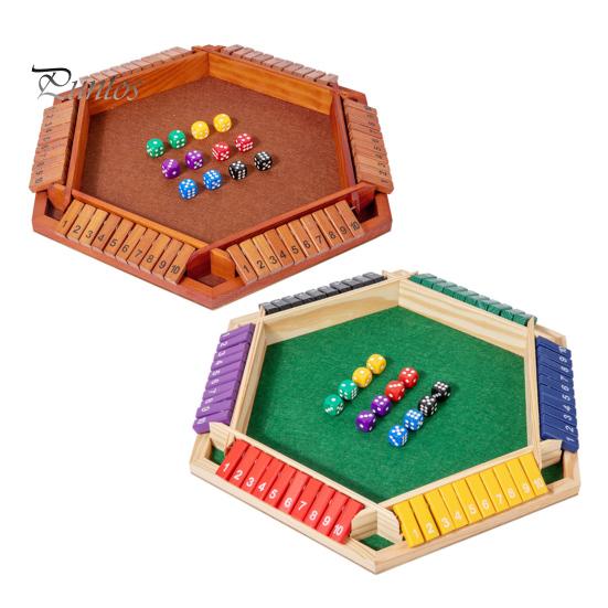 Настольная игра «Закрой коробку», 6-сторонняя образовательная математическая игра с кубиками, стратегическая игра для 6 игроков, для детей, взрослых, семейных вечеринок, интерактивная деревянная игра «Закрой коробку»