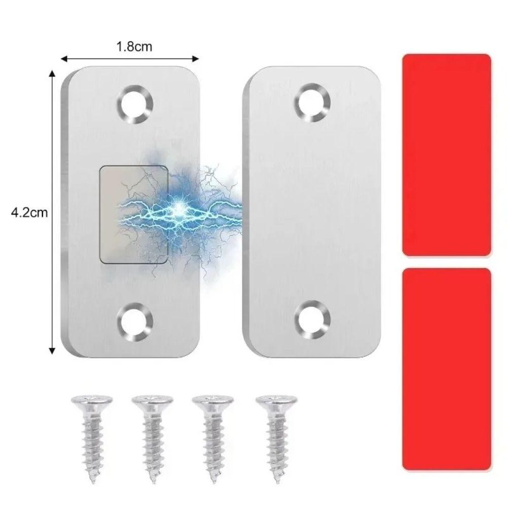 Strong Magnetic Force Magnetic Door Catch Stable Design Punch-Free Catch Home Use