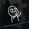 Car Sticker Power Play Small Person Car Paster Personality Car Decoration KTY