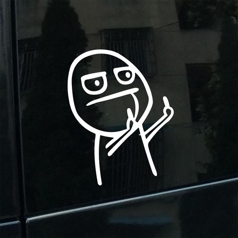 Car Sticker Power Play Small Person Car Paster Personality Car Decoration KTY