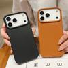 Мягкий ТПУ чехол с текстурой кожи, противоударный, для iPhone 17 Air 16 15 Pro Max 12 13 14 15 Pro 11, однотонный силиконовый чехол, Fundas
