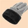 Man Outdoor Activity Gloves Winter Keep Warm Gloves Touch Screen Plus Velvet Inside Mens Gloves Trendy Simple Cold Protection