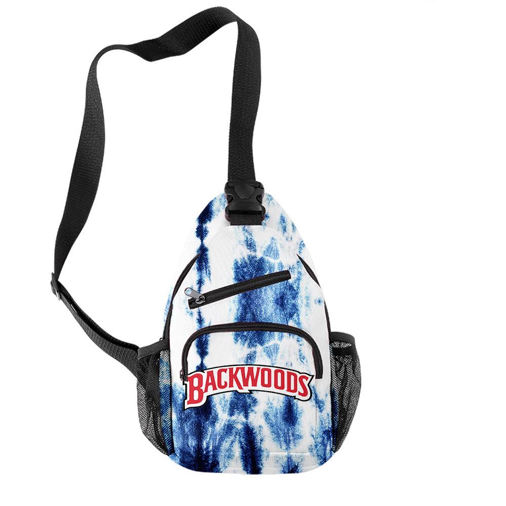 Backwoods 3D-печатная дышащая износостойкая мужская наплечная сумка-портфель нагрудная сумка