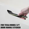 Автостайлинговый аксессуар для Tesla Model 3 Model Y, защитная наклейка, комплект светящихся ручек, крышка дверной ручки, автомобильная наклейка 2022
