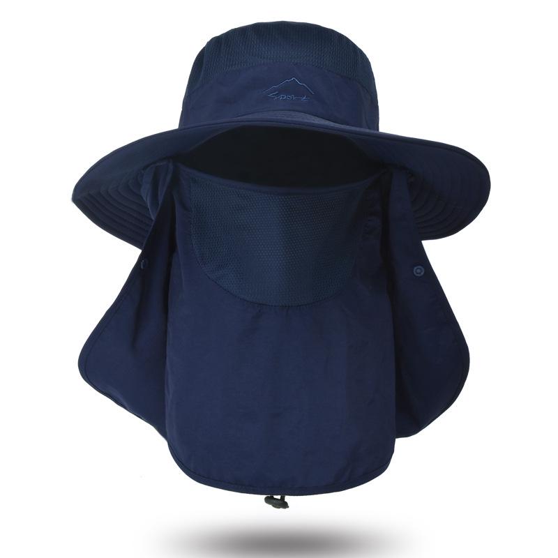 Fisherman's Hat Men's Sunshade Hat Summer Outdoor Quick-drying Sunscreen Hat Fishing Breathable Sun Hat Mask Cap
