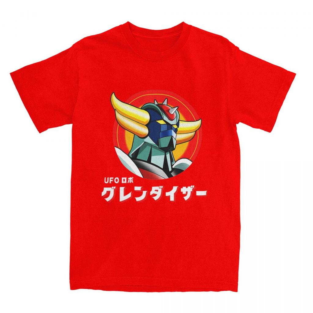 Japanese Goldrake Anime T Shirt Men Vintage Manga Funny Cotton T-Shirts Summer O-Neck Harajuku Tees Wholesale Oversized Clothes