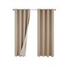 Winter Thickened Thermal Curtains, Full Blackout Curtains, Double-Layer Curtains, Indoor Thermal Insulation Perforated Curtains