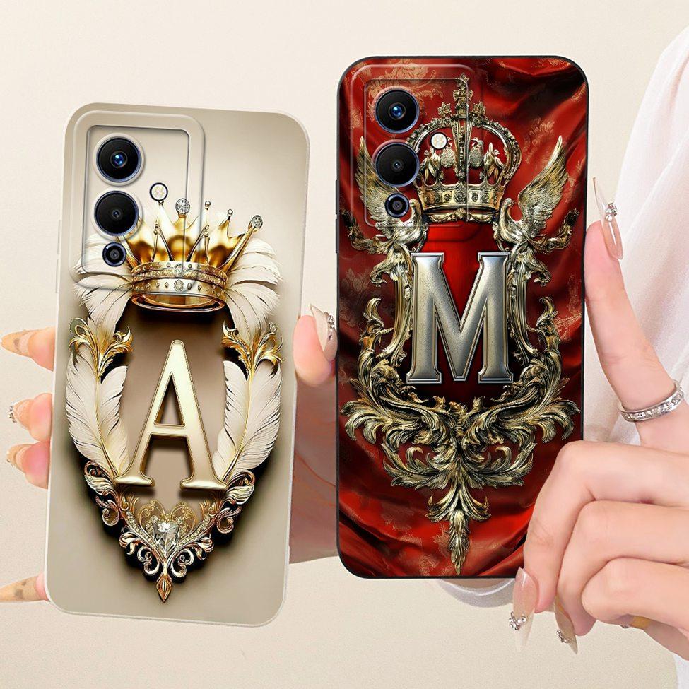 Чехол для телефона Infinix Note 12 5G X671 12Pro 5G X671B Чехол для Infinix Note 12 Pro 5G Роскошные буквы 2D Расписной силиконовый корпус