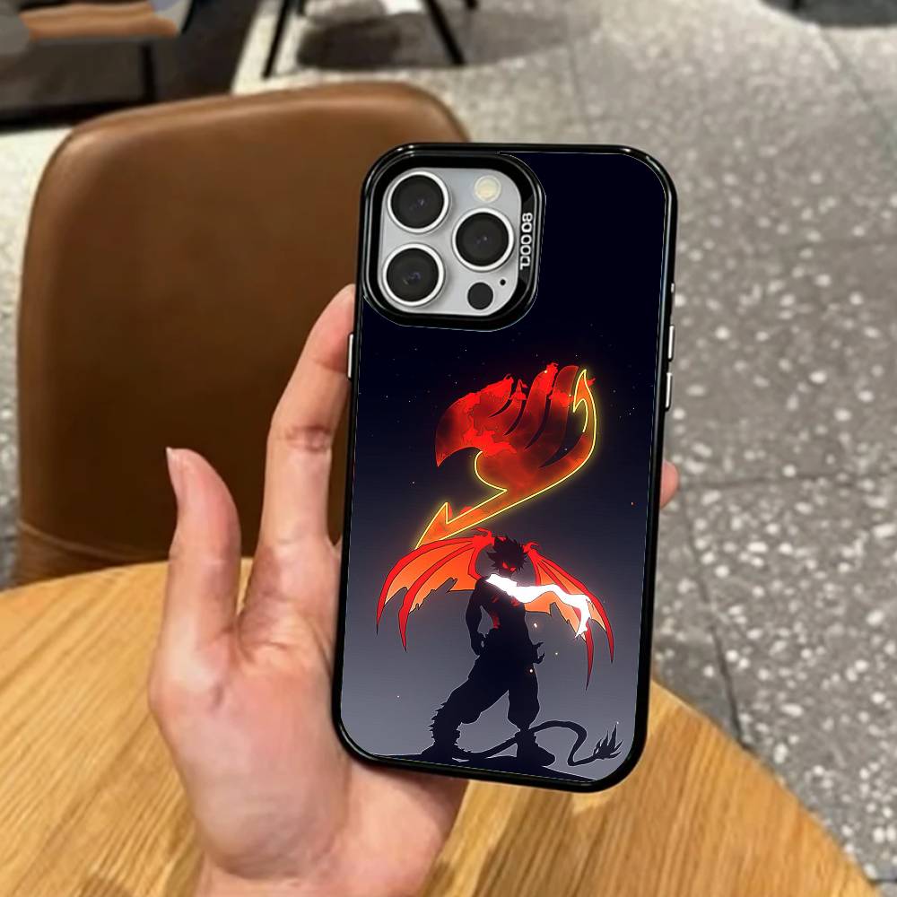 F-Гильдия Хвост Феи Чехол для Телефона Для iPhone17,16,15,14,13,12,11 Plus,Pro Max Цветной Посеребренный Внутренний Чехол