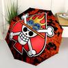 1pc One Piece Logo Automatic Umbrella with Folding feature - Compact Travel Umbrella, Perfect Gift for Birthday, Christmas, 023