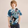 Children's Summer Quick Drying Breathable Sweat Absorbing Short Sleeved T-shirt, Messi Pattern 3D Printed Original Style
