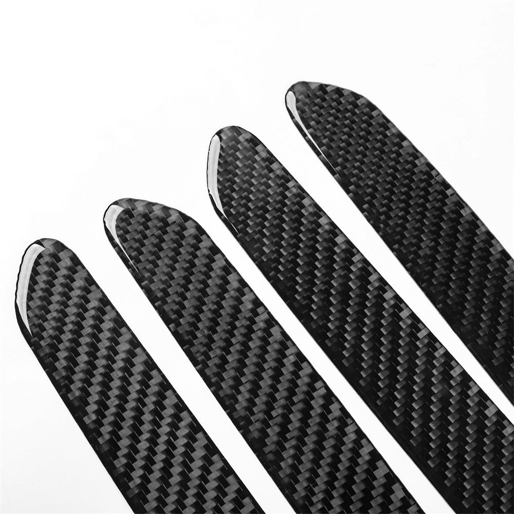 4pcs Carbon Fiber Car Door Handle Stickers For BYD Seal 22-25
