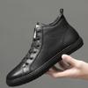 Модная мужская повседневная обувь из натуральной кожи, высококачественные зимние ботинки, мужские зимние роскошные высокие кроссовки для скейтбординга, ботильоны, обувь для взрослых