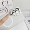 Роскошная защитная пленка для объектива для чехла Magsafe для Samsung S25 Ultra S24 S23 S22 Plus, магнитная зарядка, матовая полупрозрачная крышка