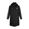 Adidas Long Warm Thick Windproof Duck Down Jacket With Detachable Hood Unisex Outerwear Black ADIPK01T-BW