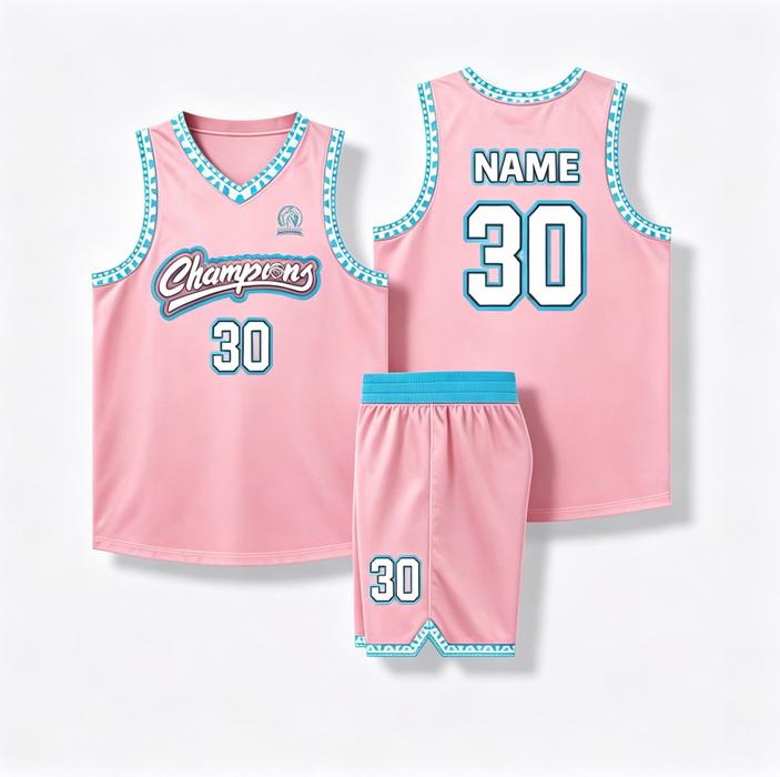 Custom Basketball Uniforms Made Men's Sleeveless Solid Heat-Transfer Printed 100% Polyester High Quality Breathable Quick Dry