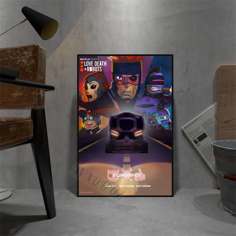 Классические европейские и американские фильмы «Любовь, смерть и роботы», картины для комнаты, гостиная, холст, живопись, домашний декор, принт, постер