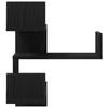 2 Pieces Wall Mounted Shelf for Bathroom, Living Room and Entrance Decorative Storage Rack, 40x40x49.5cm