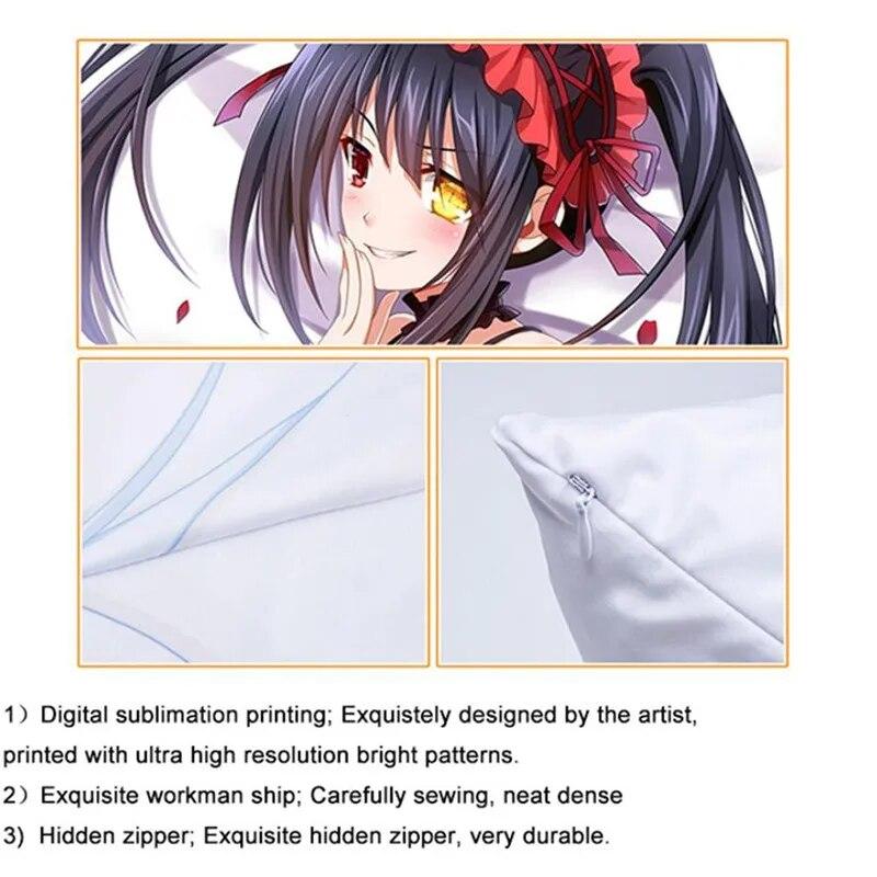 Game Genshin Impact Venti Cosplay Pillow Case Dakimakura Peachskin Otaku 2-Side Hugging Body Throw Pillow Cover Cushion Case