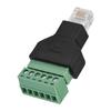 1 шт. Ethernet RJ12 6P6C штекер на 6-контактный разъем адаптера с винтовыми клеммами