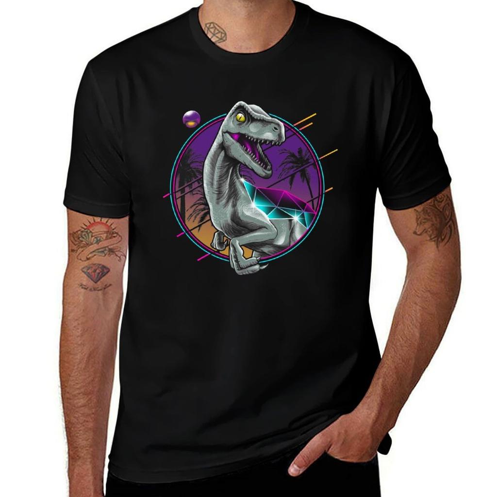 Rad Velociraptor Tshirt Work Wear Short Sleeve Tshirt