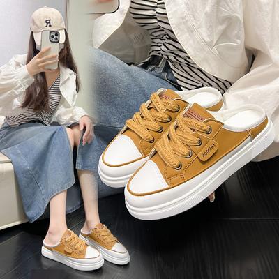 Дышащие и удобные летние сандалии с полуоткрытым носком для женщин; Модная студенческая обувь