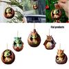 Cartoon Dragon Egg Car Hanging Decoration Christmas Tree Ornament Gift Acrylic/glass Material Cartoon Style Multiple Color Options Interior Car Decor