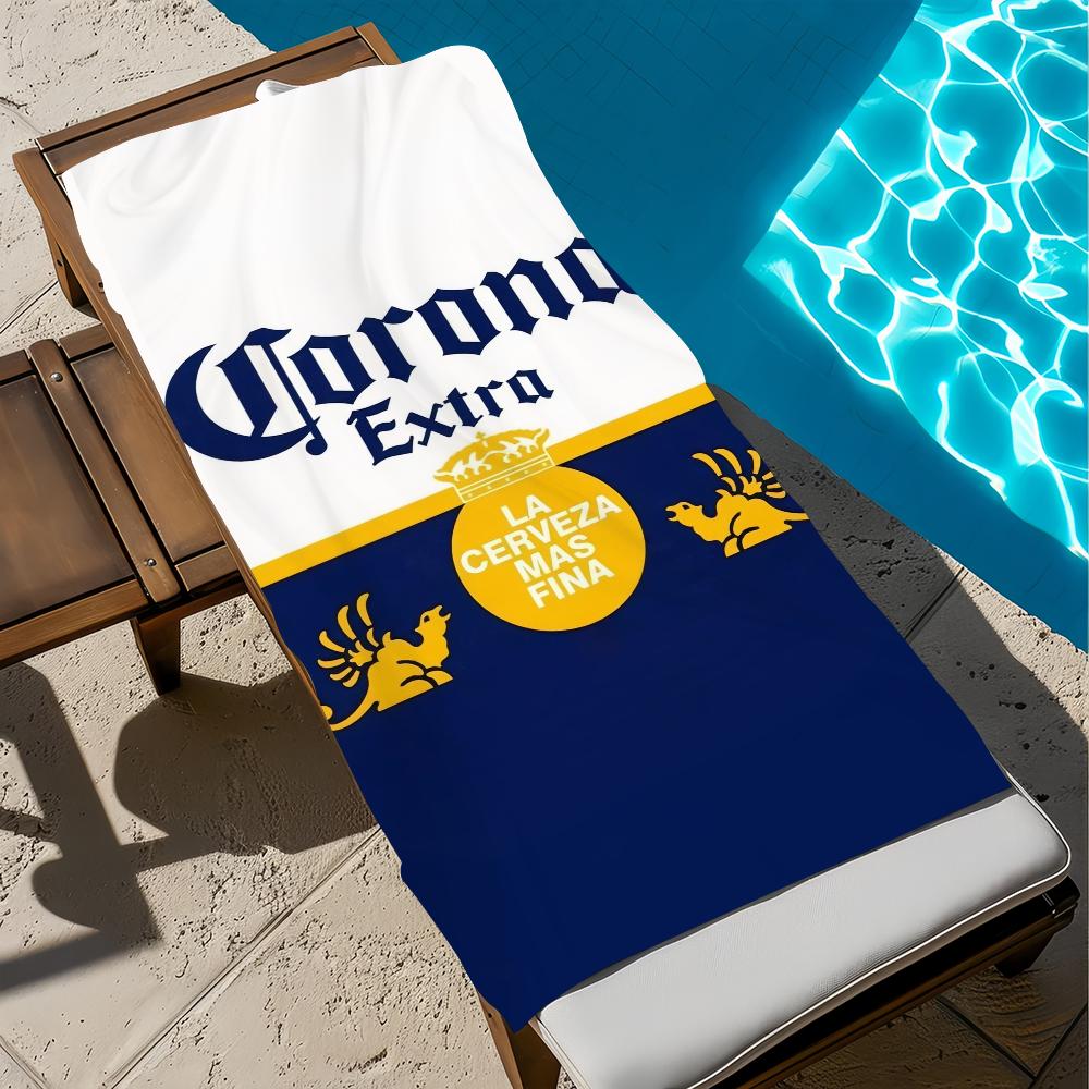 C-corona Полотенце Пляжное Быстросохнущее Мягкое Бассейн E-extra Пивные Полотенца Подарок для Путешествий Спортзал Душ Кемпинг спорт