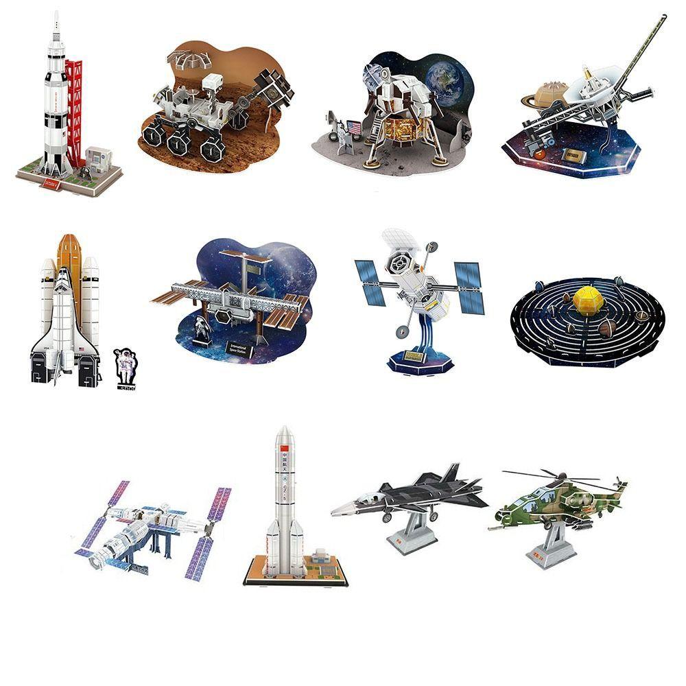 Paper Miniature International Space Station Model Apollo Lunar Module Birthday Gifts
