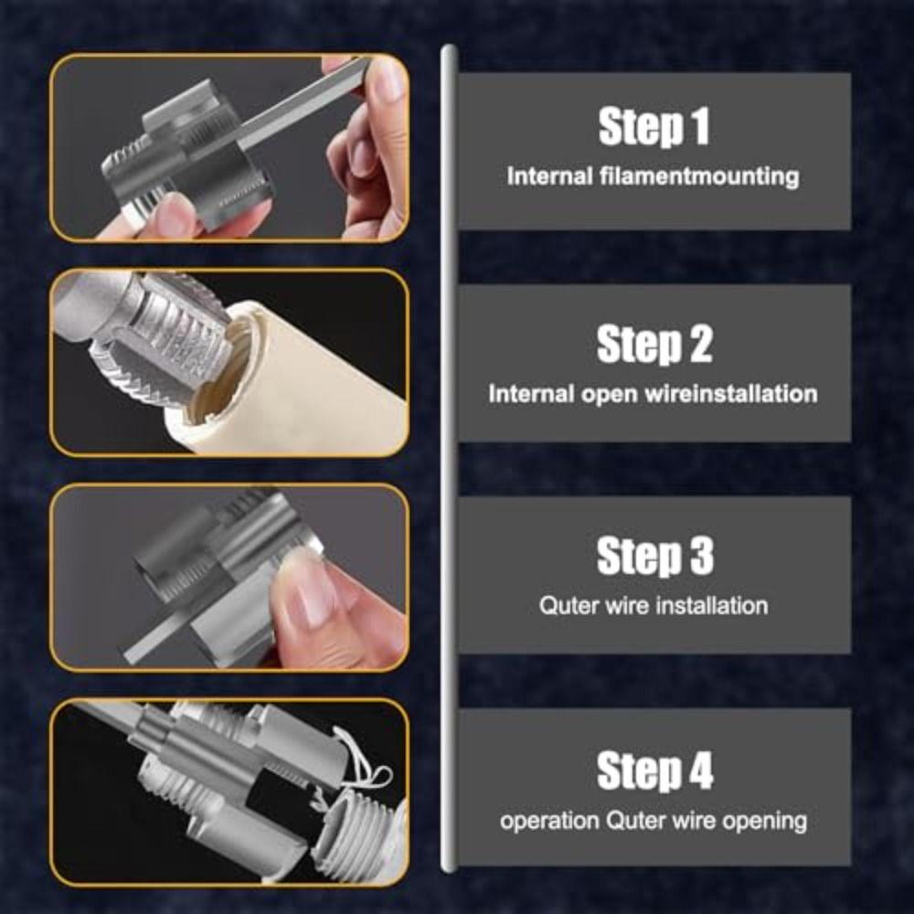 1 Inch Pipe Threader Internal External Easy-Operate PVC PPR Threading Tap Powerful Claw All-Purpose Universal Thread Tool