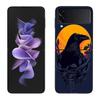 Raven Crow Skull Pattern Case for Samsung Galaxy Z Flip 6 Flip 5 4 3 5G Black Cell Phone Cover Samsung Z Flip 5 5G Luxury PC