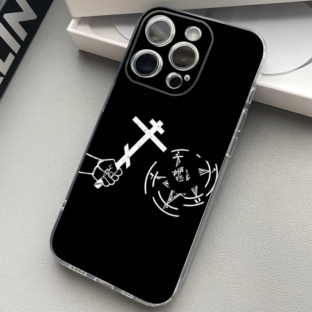 Orthdox Cross Icon Transparent Back Phone Case For iPhone 17 16 15 13 12 11 14 Pro Max Mini Plus Silicone Bumper