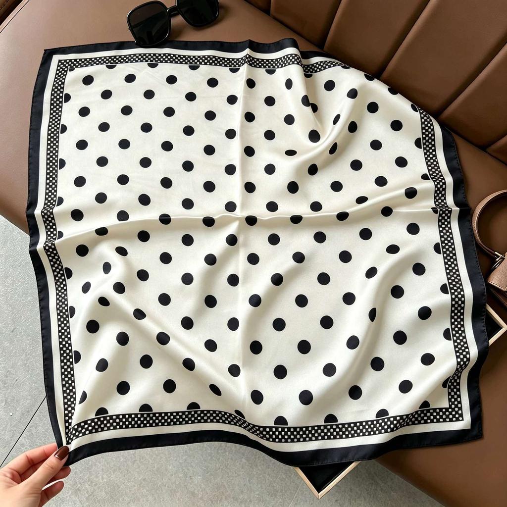 New silk satin 71 * 71 square scarf versatile foreign style simulation silk scarf middle-aged and elderly decorative scarf neck protection silk scarf