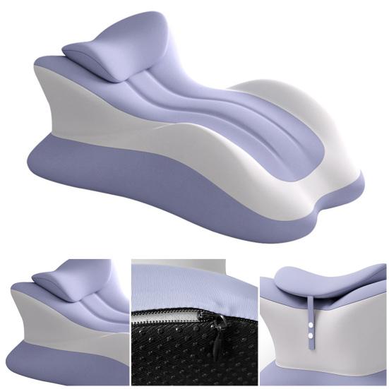 Couples Butt Cushion 3D Curved Wavy Back Cushion Multi-Position Support Memory Foam Wedge Pillow for Bed Lying And Sitting Couples Intimacy