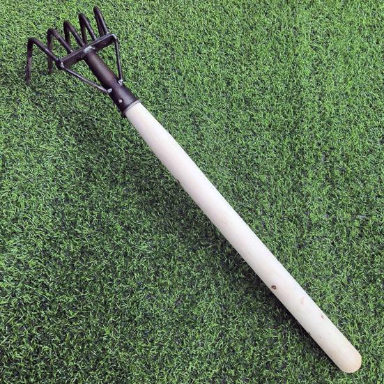 Steel Weeding Rake Detachable Gardening Hand Weeder Heavy-Duty Weeding Rake for Soil Loosening Raking Vegetable Field